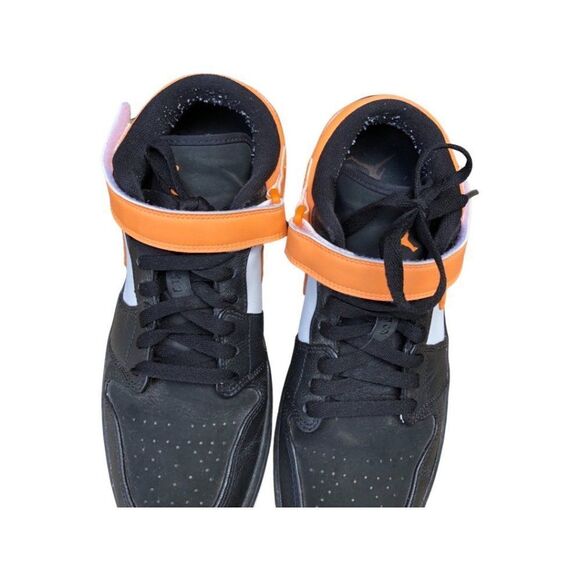 Rare 2012 Nike Air Jordan 1 Low Black Bright Citrus Size 11 - Picture 6 of 16